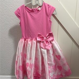 H&M Pink and White Heart Dress